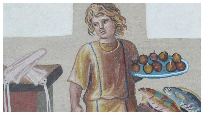 Starověký fast food aneb Rychlé občerstvení ve starém Římě: Pečený úhoř, sýr s medem a teplé klobásy se zapíjely vínem
