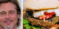 Jídelní rozmary slavných: Brad Pitt propaguje veganství, ale na tomhle šťavnatém burgeru by si určitě pochutnal