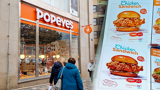 Reportáž: Jak vypadá Popeyes po roce? Ve všední den v době oběda je tady poloprázdno, překvapily vyšší ceny