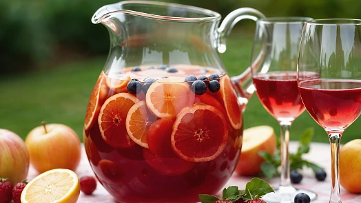 Ovocná sangria bez kapky alkoholu: Osvěžující letní nápoj plný ovoce pro celou rodinu
