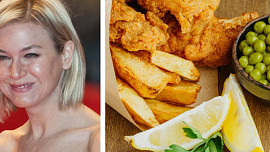 Jídelní rozmary slavných: Kvůli roli Brigit Jonesové jedla Renée Zellwegerová 20 koblih denně, dnes si ráda pochutná na fish and chips