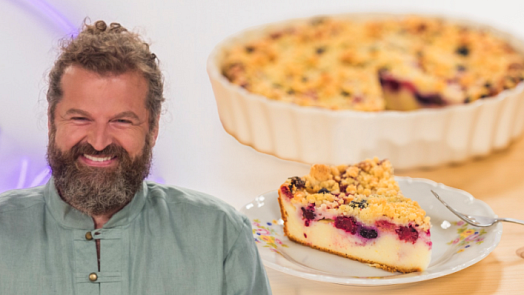 Josef Maršálek nabídl recept na svůj nejoblíbenější letní koláč: Nebojte se spousty lesního ovoce a zázvoru, říká
