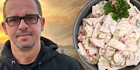 Salát Rumcajs podle Těhotnýho kuchaře: Pikantní retro, které nikdy neomrzí. Kvalitní uzenina a skvělý dresink dělají zázraky
