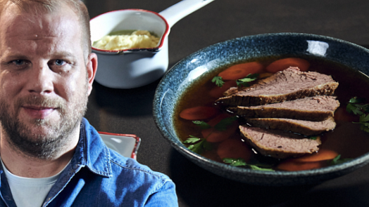 Perfektní Tafelspitz s omáčkami podle Petra Hajného: Připravte si dlouze tažený vývar a vyberte správné maso, radí šéfkuchař