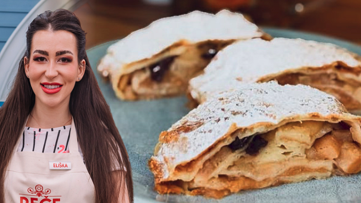 Eliška se věnuje pečení všech druhů moučníků i dezertů. Štrúdl zvládá perfektně.