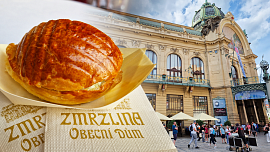 V centru Prahy se nabízí pečená zmrzlina. Sicilskou specialitu si pochvaluje i moderátor Rey Koranteng