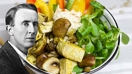Spisovatel J. R. R. Tolkien nesnášel francouzskou kuchyni, zato zbožňoval stejná jídla jako „jeho“ hobbité, třeba houby