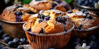 Borůvkové muffiny, které zmizí ještě teplé: Na povrchu křupou, uvnitř jsou vláčné a šťavnaté