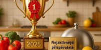 Vyhodnocení nejlepších uživatelů 2025: Web Toprecepty.cz odměňuje ty nejaktivnější, poděkování však patří celému týmu