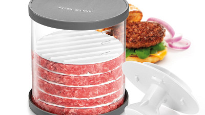 Multifunkční lis na hamburgery GrandCHEF. Tescoma, 359 Kč. Zdroj: oficiální stránky výrobce