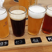 Zvolili jsme degustační set se čtyřmi druhy piva. Zdroj: Eliška Lenková, Toprecepty