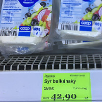 Brněnka balkánský sýr: 180 g za 42,90