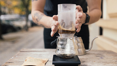 Příprava vítězné káva Zdroj: Se svolením společnosti doubleshot