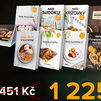 Kolekce našich publikací za krásných 1225 korun. Zdroj: Toprecepty.cz