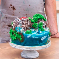 Ostrov zoufalství aneb můj Jelly cake, popsal Martin svůj výtvor. Zdroj: Se svolením České televize