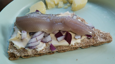 My jsme si jej dali na plátku křupavého chleba knäckebröd. Zdroj: Hana Malénková, Toprecepty