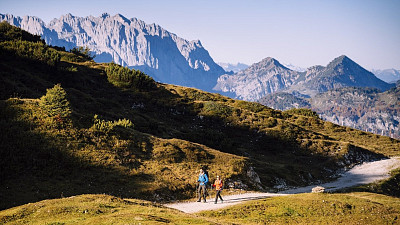 Po značených stezkách dojdete až na vrchol. Zdroj: Zdroj: Tourismusverband Kaiserwinkl se svolením Tourismusverband Kaiserwinkl