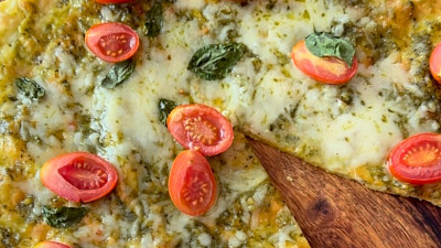 I pizza se dá vytvořit ve zdravější verzi. Stačí použít cottage. Zdroj: se souhlasem autorky - @vagner.ka