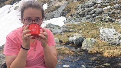 Annie na přechodu pohoří Schladmingské Taury v Rakousku. Zdroj: Andrea Annie Kubiňanová, se souhlasem