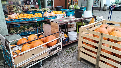 V sezóně prodávají i dýně. Zdroj: Hana Malénková, Toprecepty