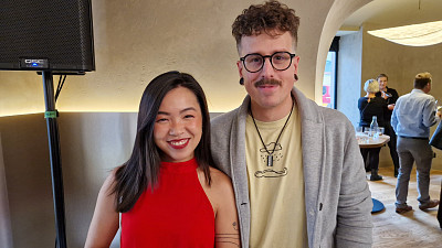 Twí a přítel Petja na slavnostním otevření restaurace V Zátiší Zdroj: Šárka Adámková