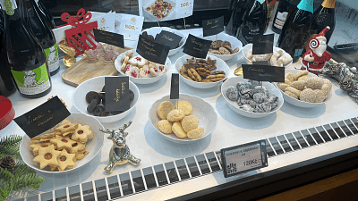 Nabídka cukroví je prezentována v samostatném boxu. Zdroj: Vilém Besser, Toprecepty