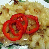 Halušky se zelím a škvarky Zdroj: Toprecepty