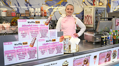 Wafle v mnoha verzích nesmí chybět. Zdroj: eXtra.cz, Pavel Dvořák