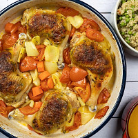 Kuřecí stehna zámecké paní Zdroj: Toprecepty