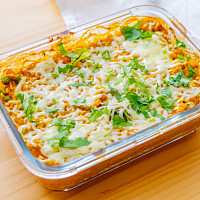 Zapečené kuřecí rizoto Zdroj: Toprecepty