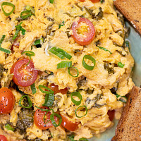 Míchaná vejce s medvědím česnekem Zdroj: Toprecepty