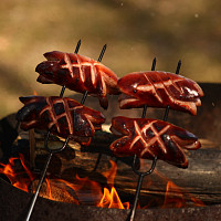 Špekáčky na ohni opékané Zdroj: Kristýna Anna Vondálová