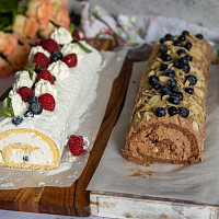 2x piškotová roláda Zdroj: Toprecepty