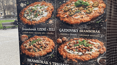 Nabídka bramboráků nás trochu překvapila. Zdroj: Vilém Besser, Toprecepty