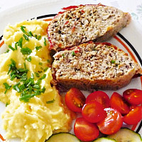 Pečená sekaná s hříbky Zdroj: Toprecepty