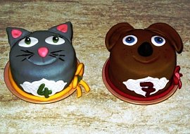 pejsek a kočička-minidortíky