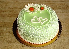 malý svatební dort