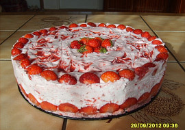 jahodový dort pro dceru