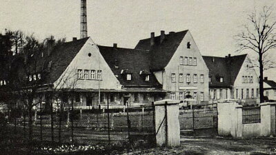 Závod v Kuníně v roce 1946. Zdroj: se souhlasem Mlékárny Kunín