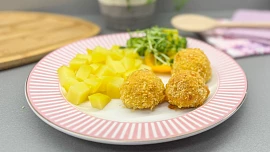 Sýrové kuličky podle videonávodu jsou v horkovzdušné fritéze hotové raz dva