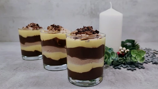 Trojbarevné likérové skleničky: Připravte si dezert jako z luxusní restaurace