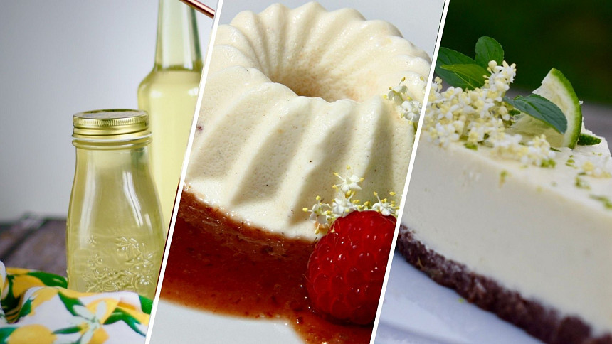 7 receptů z květů černého bezu: Hodí se na sirupy, moučníky, cheesecake i zmrzlinu