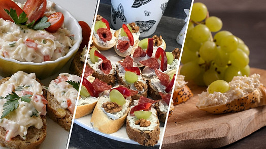 7 pomazánek na oslavu: Co připravit na chlebíčky a jednohubky, když čekáme návštěvu