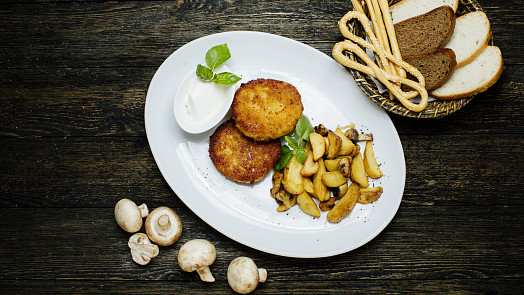 Houbové řízky z horkovzdušné fritézy: Připravte si houby ve znatelně lehčí podobě