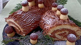 Vánoční poleno je tradiční francouzský moučník, který stojí za vyzkoušení