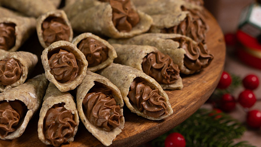 Jak připravit ořechové kornoutky? Naplněné čokoládovým krémem jsou neodolatelné