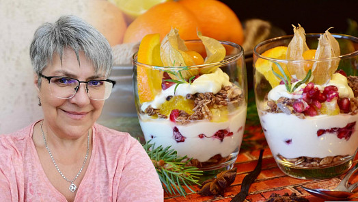 Novoroční poháry s lehkými krémy: Jedna z možností, jak ukončit vánoční přejídání