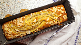 Banana bread: Banánový chlebíček je skvělou zdravější variantou sladkého moučníku