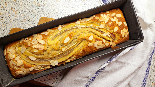 Banana bread: Banánový chlebíček je skvělou zdravější variantou sladkého moučníku