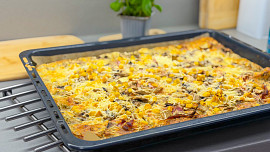 Palačinková pizza je hotová skoro hned. Uvařte lehkou večeři podle videonávodu